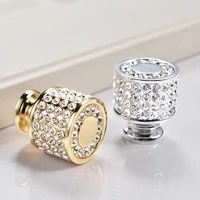 24k real gold crystal knobs and furnitures dressing table handle cupboard wardrobe wall drawer cabinet door pull handles