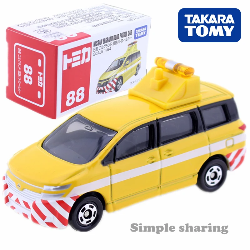 TAKARA TOMY TOMICA No.88 NISSAN ELGRAND дорожно патрульной 1:64 миниатюрный литья под давлением