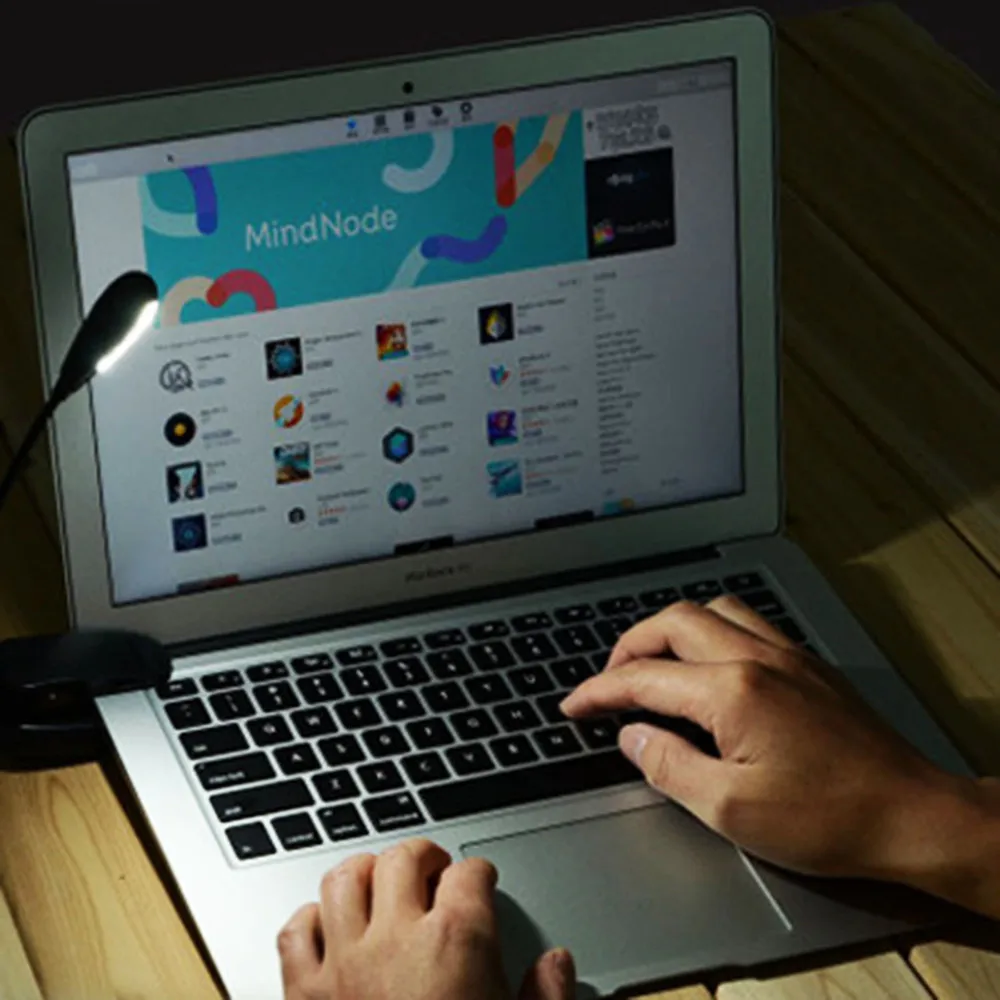 7 светодиодный светильник с зажимом перезаряжаемый прикроватный для чтения