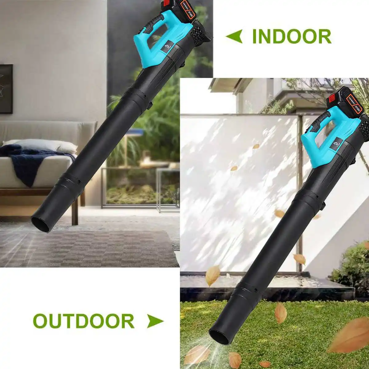 

Cordless Electric Air Blower Vacuum Wind Pressure 5.8kpa Cleannig Blower Garden Leaf Sweeper Power Tool for Makita Battery