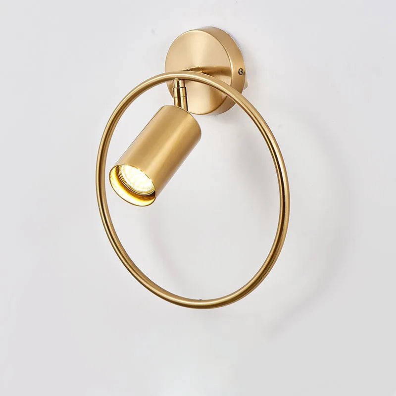 

Nordic минималистское кольцо настенный светильник, современный прикроватная тумбочка для спальни творческий простой лестницы коридор светил...