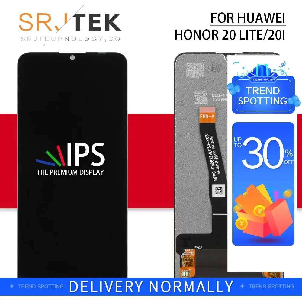 

AMOLED For Honor 20 Lite LCD For Enjoy 10s Glass Touch Sensor For Huawei Enjoy 10S Display For Honor 20 Lite Screen With Frame