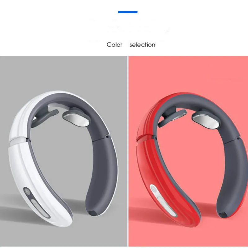 

Neck Massager Electric Shock Relaxation Relief Neck Shoulder Pain 6 Modes Control Low Frequency Adjustable Vertebra Health Care