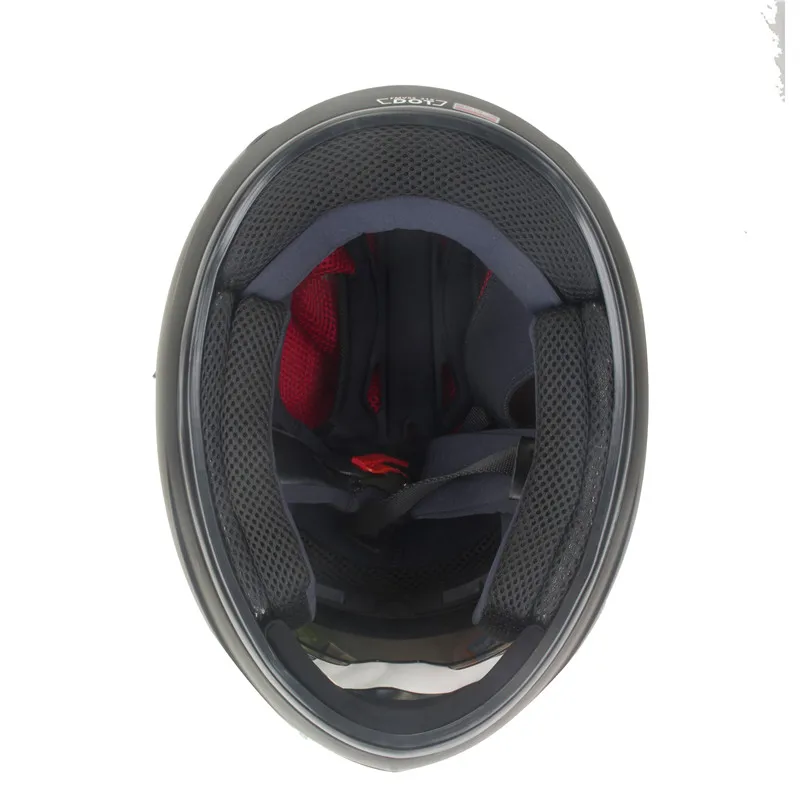 Мотоциклетный шлем для езды по бездорожью с переменной половинной линией