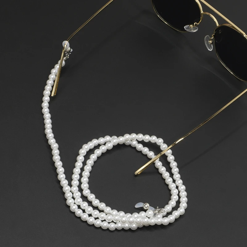 

1PC Fashion White Pearl Beaded Sunglass Reading Glasses Eyeglasses Chain Sunglasses accessories Eyeglasses Holder Rope