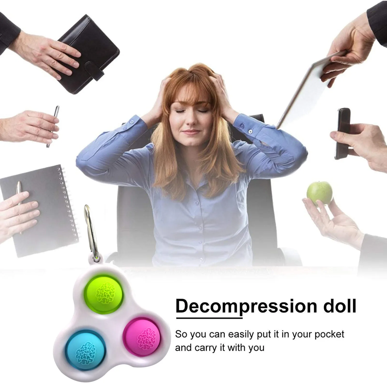 

Children Adult Newest Dimple Antistress Fidget Toys Simple Dimple Toy Pressure Reliever Board Controller Educational Toy QW
