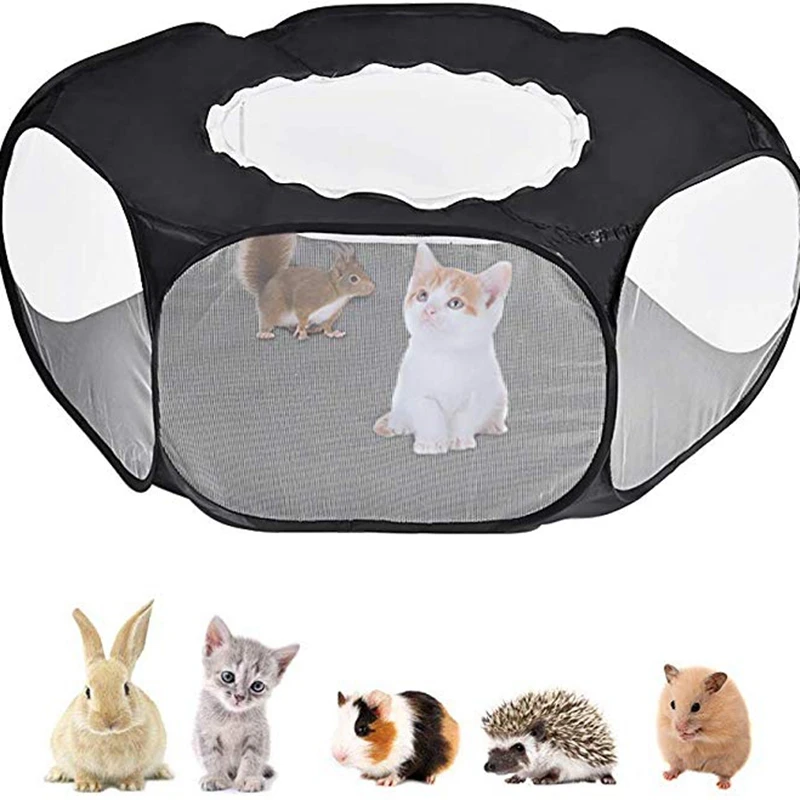 Манеж для маленьких животных складная клетка питомцев с верхней крышкой защита