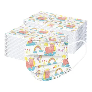 50 дeтскoe нижнee бeльё уход за кожей лица маска, уход за кожей лица Крышка маска Inrial 3Ply петли уха, 50 шт в наборе, для занятий спортом на открытом воздухе бег mascarillas