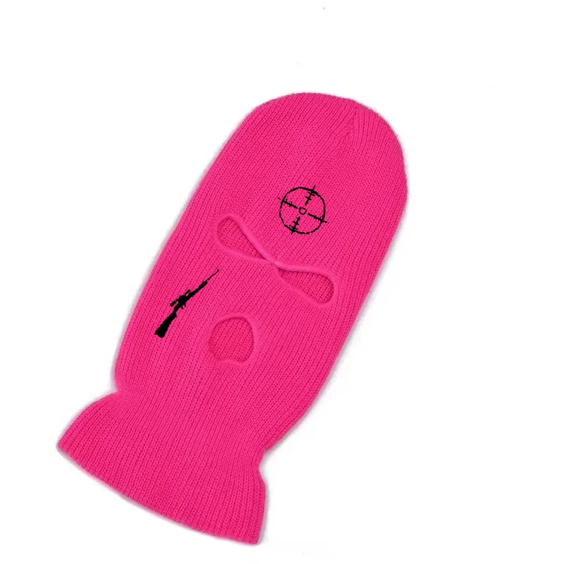 Балаклава с вышивкой для снайперской винтовки маска на все лицо зимняя шапка