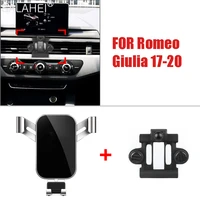 for alfa romeo giulia 17 18 19 20 stylish car mobile phone holder smartphone air vent stand clip mount gps support accessories