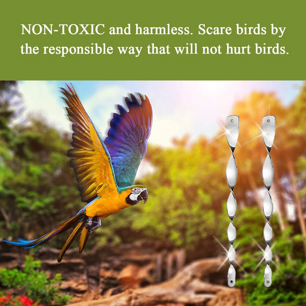 12 шт. вращающийся светоотражающий стержень отпугиватель птиц экологически
