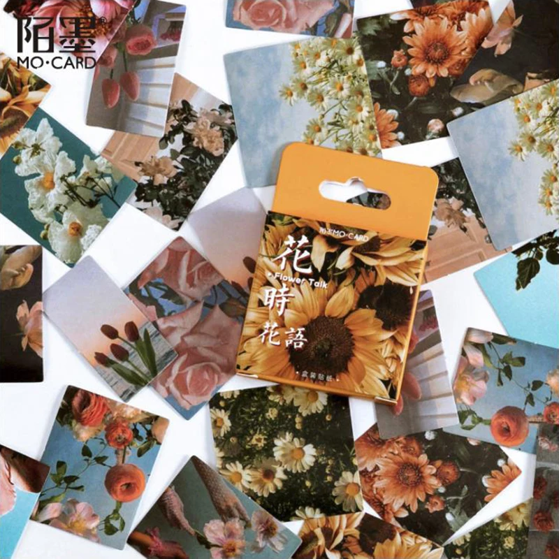 

46 шт., декоративные наклейки на телефон, с цветами