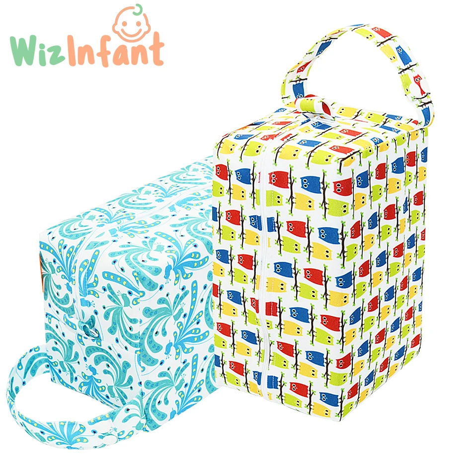 

WizInfant Baby Waterproof Cloth Diaper Wetbag Breathable And Reusable Nappy Bag
