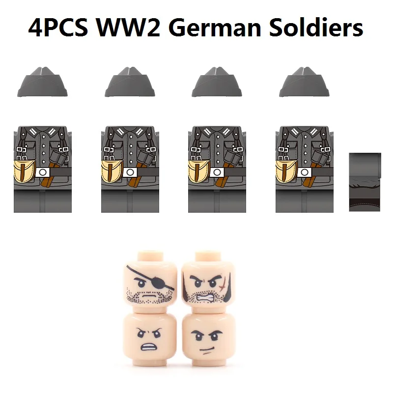 4 шт. солдат набор военное оружие городской полиции Запчасти Аксессуары