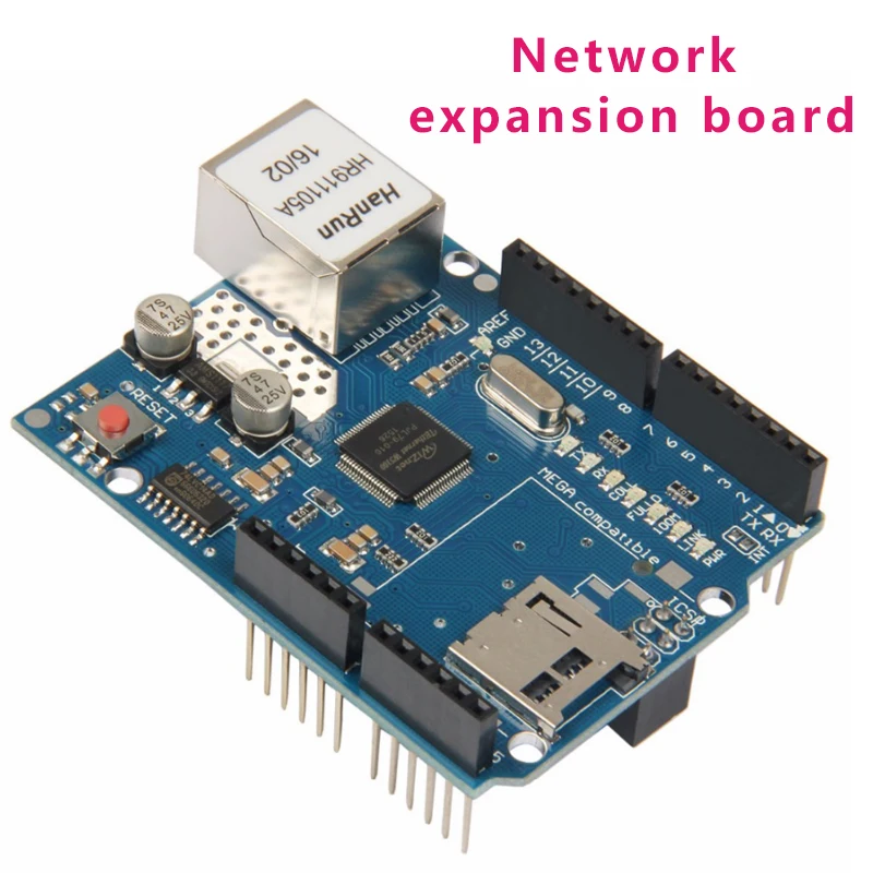 Распродажа Cewaal Ethernet W5100 плата расширения сети модуль щит для Arduino Mega с слот карты