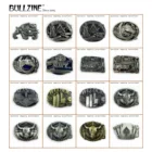 Ремень Bullzine из цинкового сплава в стиле ретро Британский собака Мейсон голова лошади сварщика пряжка для ремня с головой быка морская игральная карта ремень с пряжкой шириной 4 см