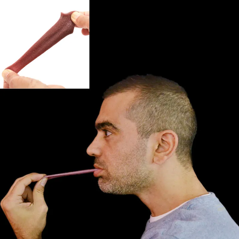 

1pcs Telescopic Tongue Gags Practical Jokes Funny Through Tongue Maker Boy Toys Fun Novetly Jokes Toys Children