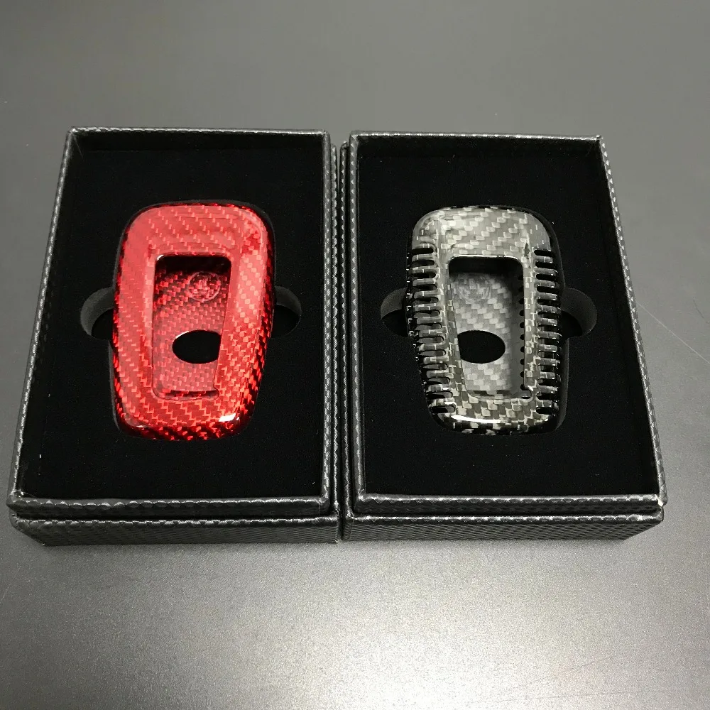 Автомобильный Стайлинг 100% чехол для ключа из углеродного волокна Toyota Camry Corolla Land