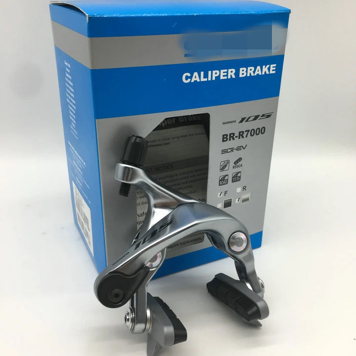 Silver front brake Подлинный 105 BR R7000 двойной-Pivot тормозной суппорт R7000 дорожные велосипеды тормозной суппорт передний и задний Обновление от 5800 - Цвет: Silver front brake