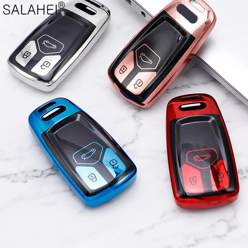 

Waterproof Soft TPU Car Key Case Cover Holder For Audi A1 A3 A4 A5 A6 A7 A8 B9 Quattro Q3 Q5 Q7 TT TTS 8S 2009-2017 Accessories