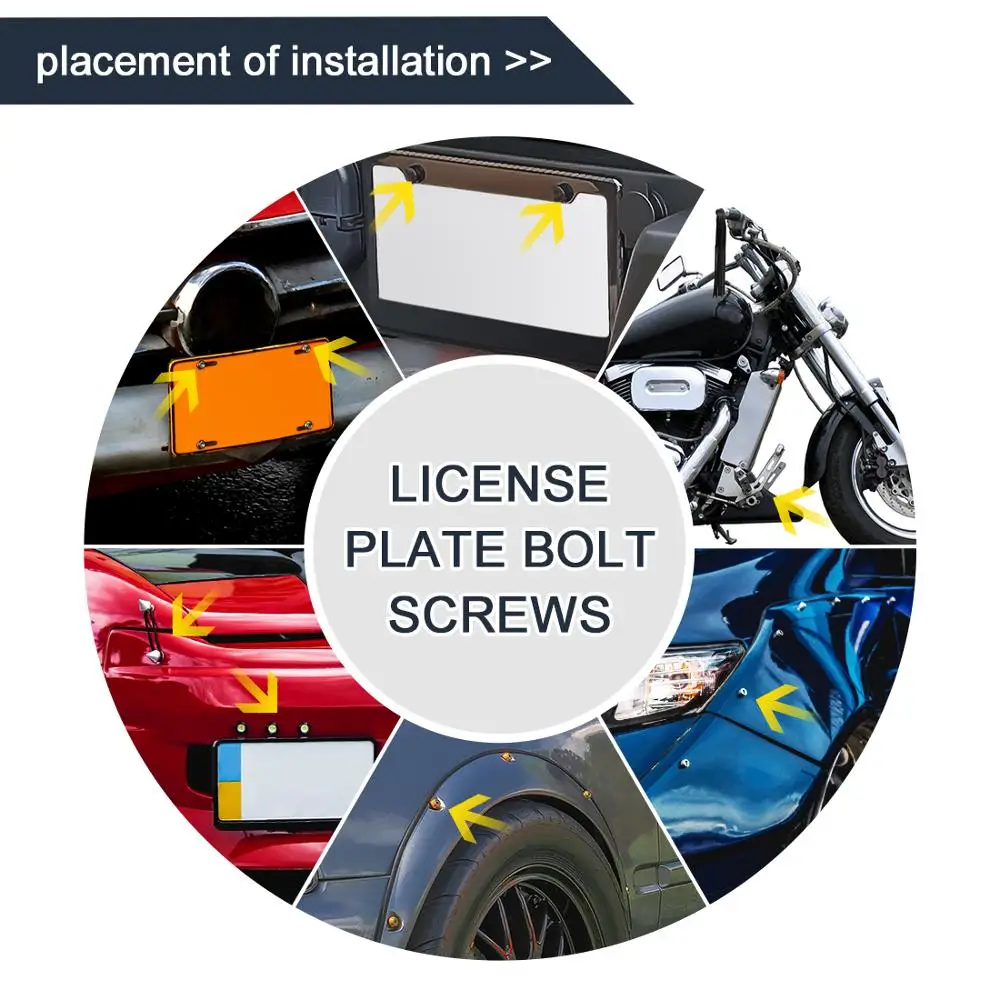 6 шт.-40 шт. болты для обтекателя номерных знаков | Автомобили и мотоциклы