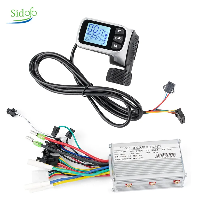 Контроллер электровелосипеда 36/48 В с ЖК-дисплеем для электрический контроллер