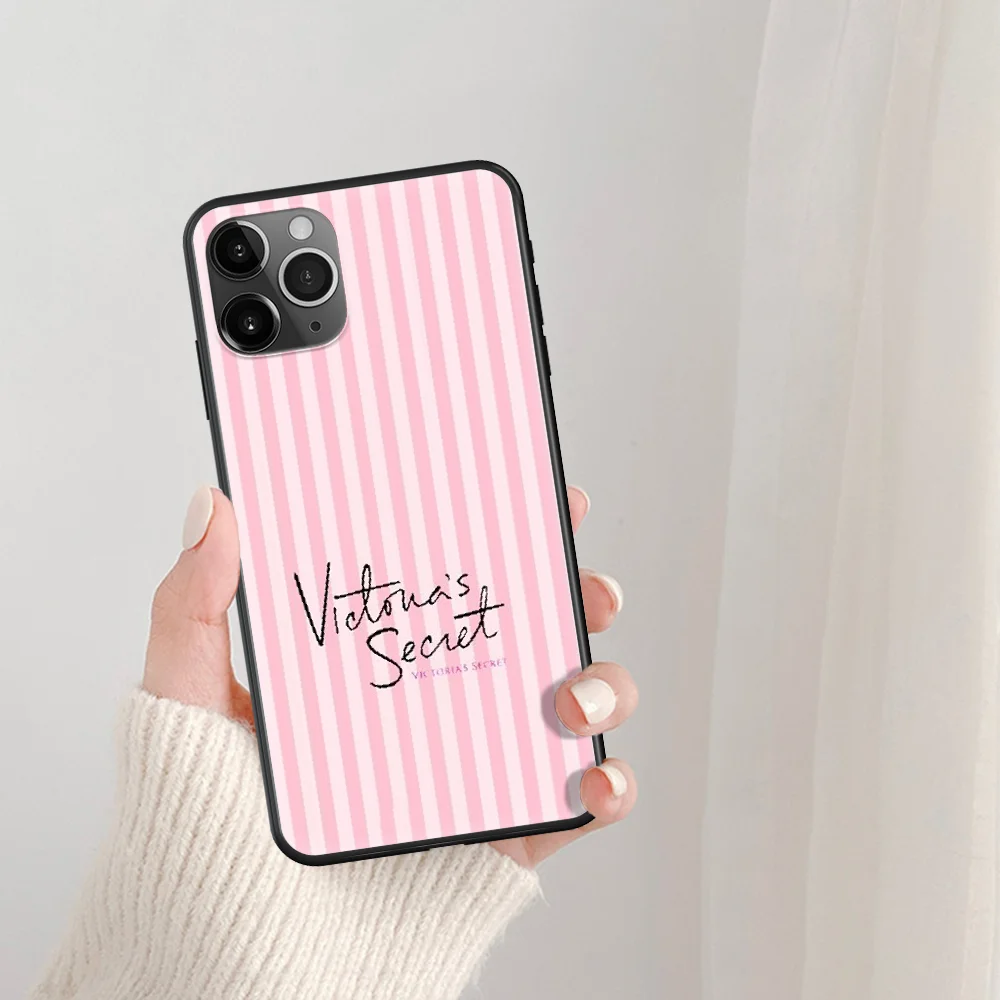 

Pink Secret With Victoriaes Phone Case For IPhone 5 5S SE 5C 6 6S 7 8 Plus X XS XR 11 12 Mini Pro Max 2020 black Waterproof