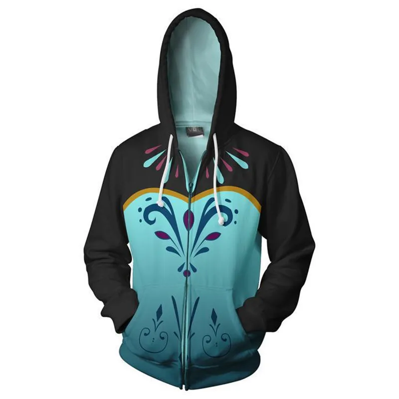 Холодное сердце 2 костюм принцессы Эльзы для маскарада фильм Толстовка кофты с