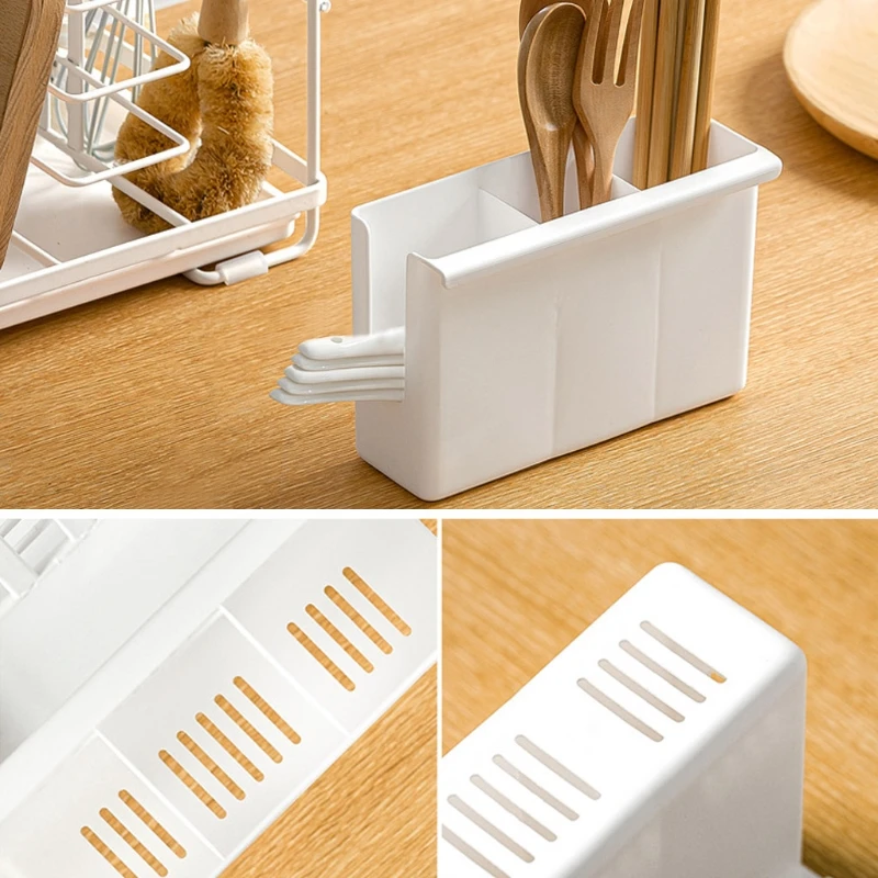 

4 in 1 Knife Block Cutting Board Holder Pot Lit Organizer Cutlery Chopsticks Storage Shelf for Kitchen Accessories Countertop Or