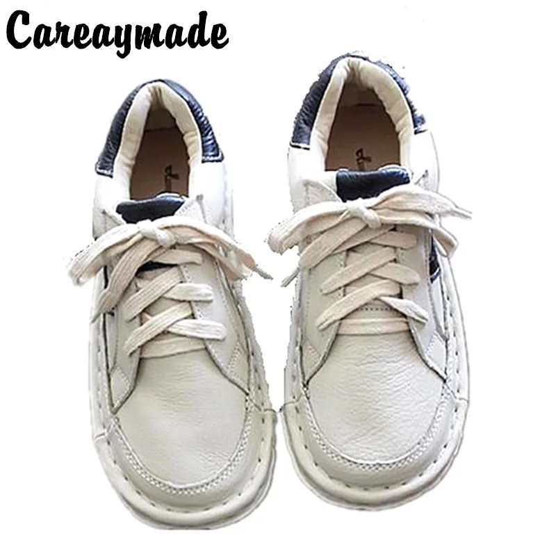 Новая обувь Careaymade из натуральной кожи туфли на плоской подошве ручной работы в