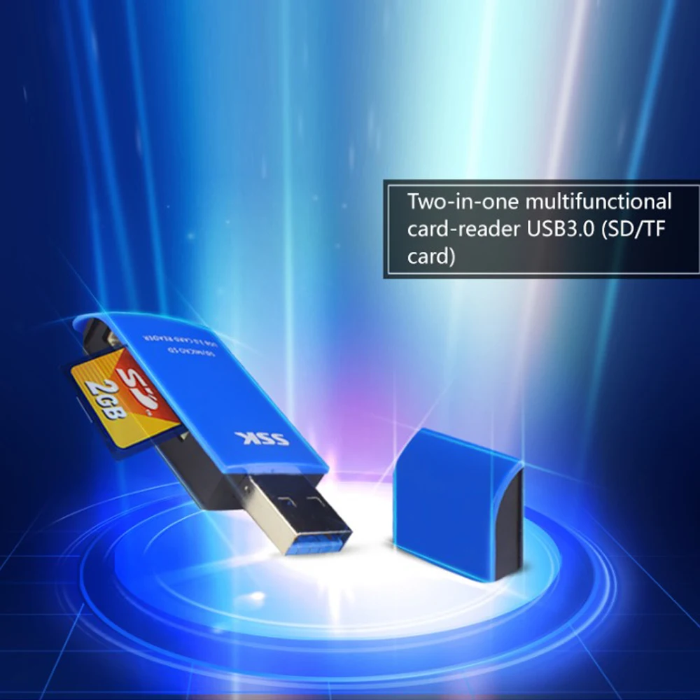 Устройство для чтения карт памяти SSK USB 3 0 SD Micro SDXC TF|Картридеры| |
