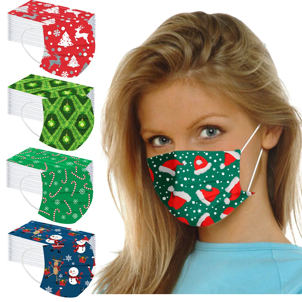 Рождественские вечерние шарфы для взрослых с принтом снеговика Санта Клауса