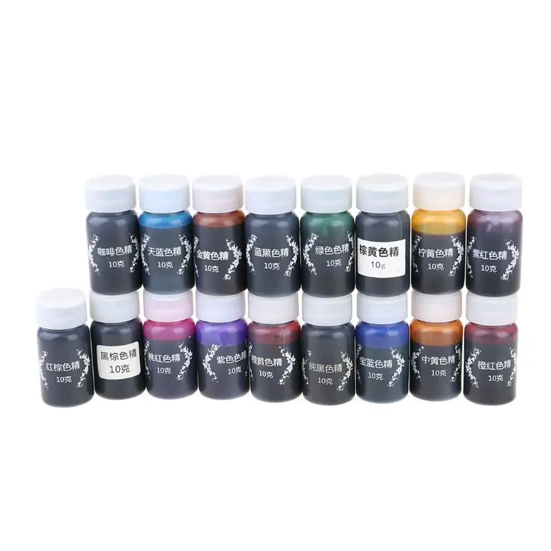 

17 Pcs/Set Resin Drop Glue High Concentration Transparent Color Paste Pigment