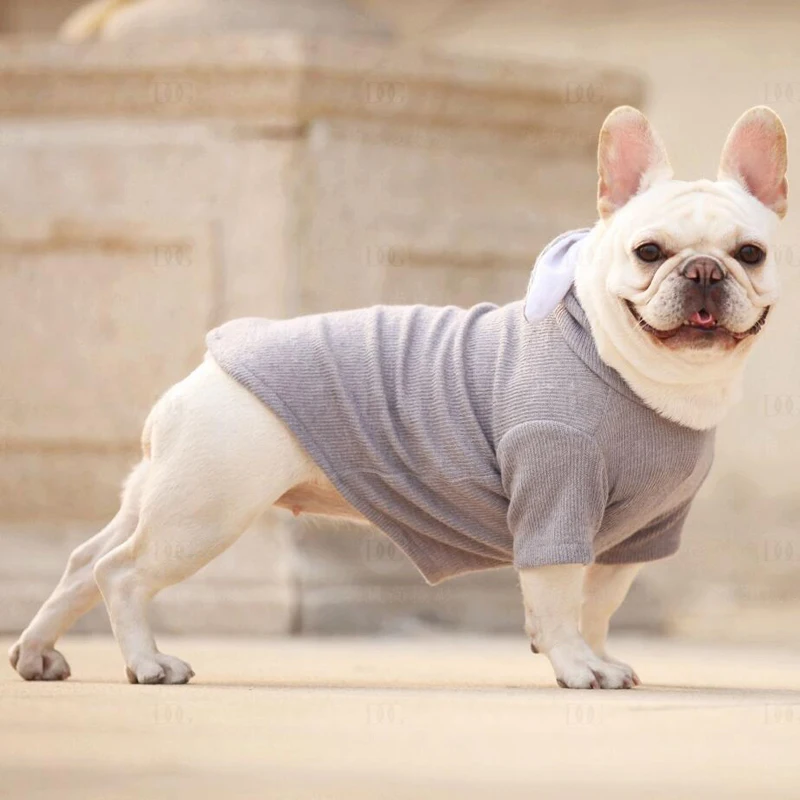 Свитшот для собак трикотажный свитер френч стиль искусственный хлопок маленьких