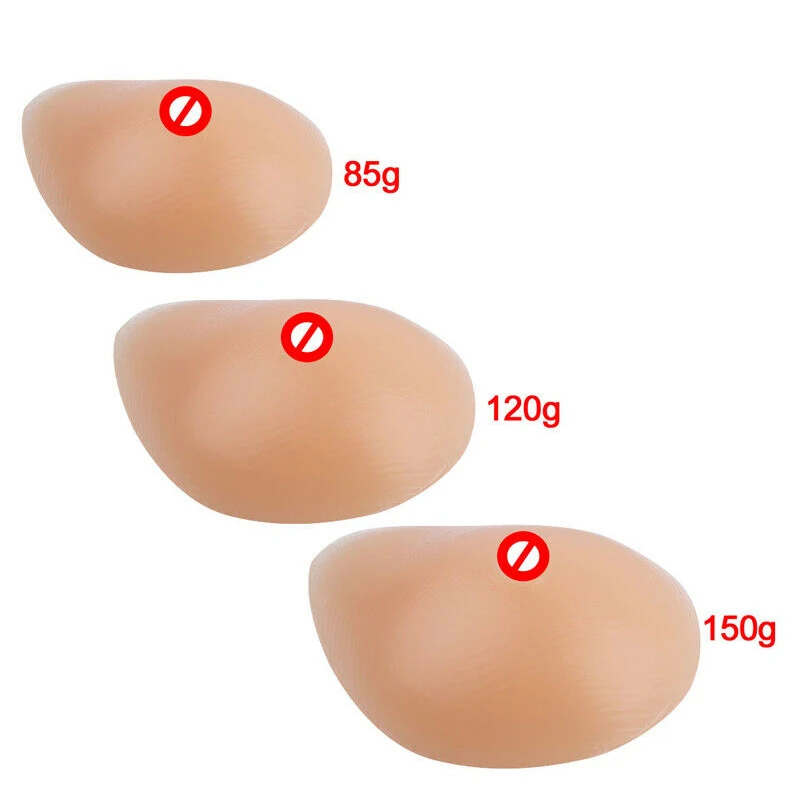 

2Pcs Silicone Breast Forms Nude Fake Boobs Soft Waterdrop Shaped Fake Breast Pads Mastectomy Prosthesis Enhancer Nipples Pads