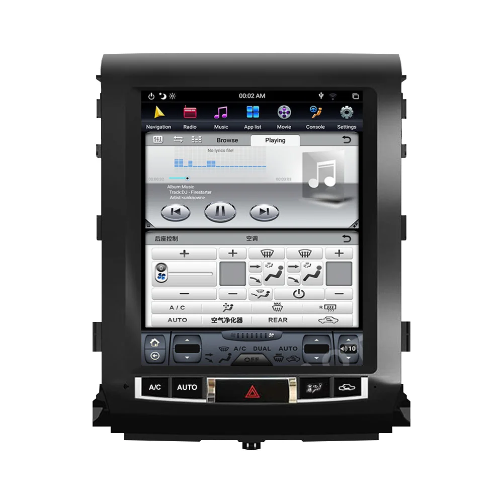 

Android 64+4GB 15.1inch Tesla style Car GPS Navigation For TOYOTA LAND CRUISER LC200 2008-2015 Radio Headunit Multimedia Player
