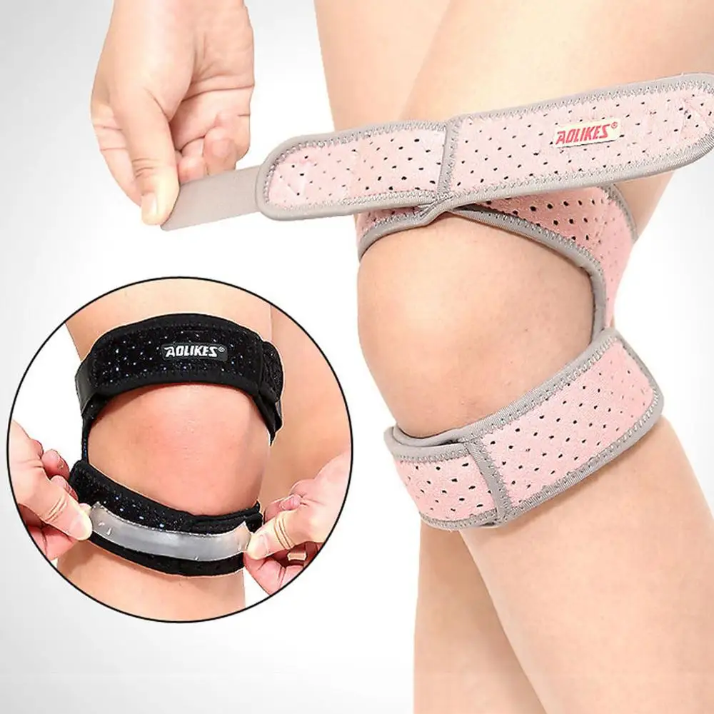 Регулируемая спортивная Снэпбэк Кепка наколенник защита Надколенник Поддержка