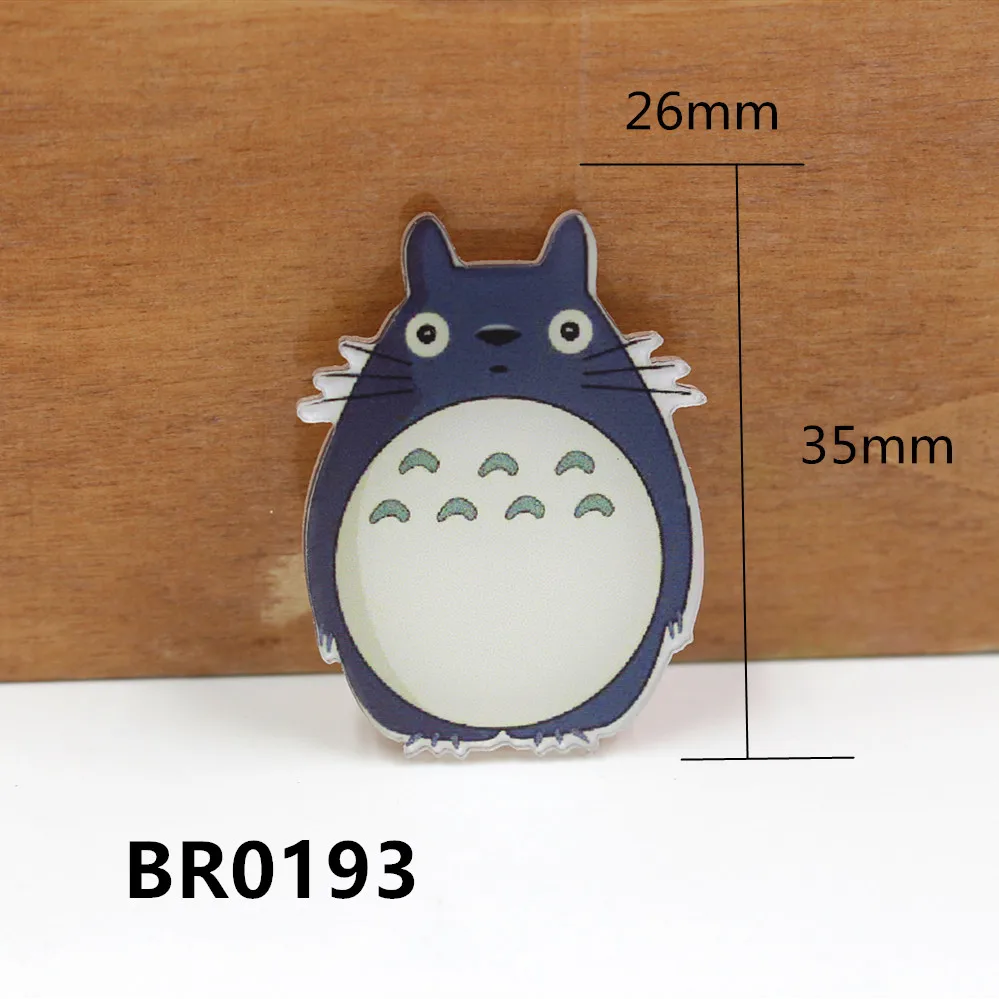 BR0189 1 шт. плоская задняя сторона и акриловая брошка мультфильм кошка декоративный