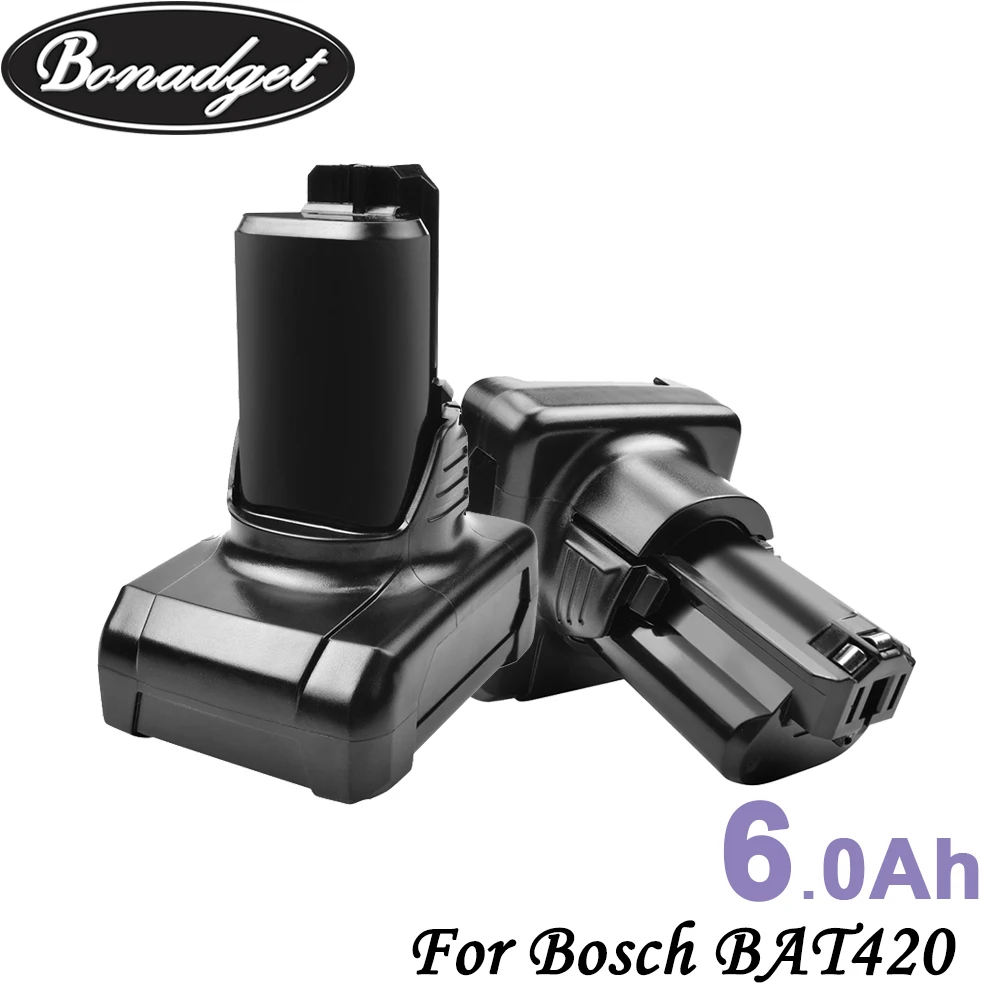 Bonadget 6.0Ah аккумуляторная батарея 12V li ion BAT420 BAT411 Перезаряжаемые Батарея для Bosch BAT412A