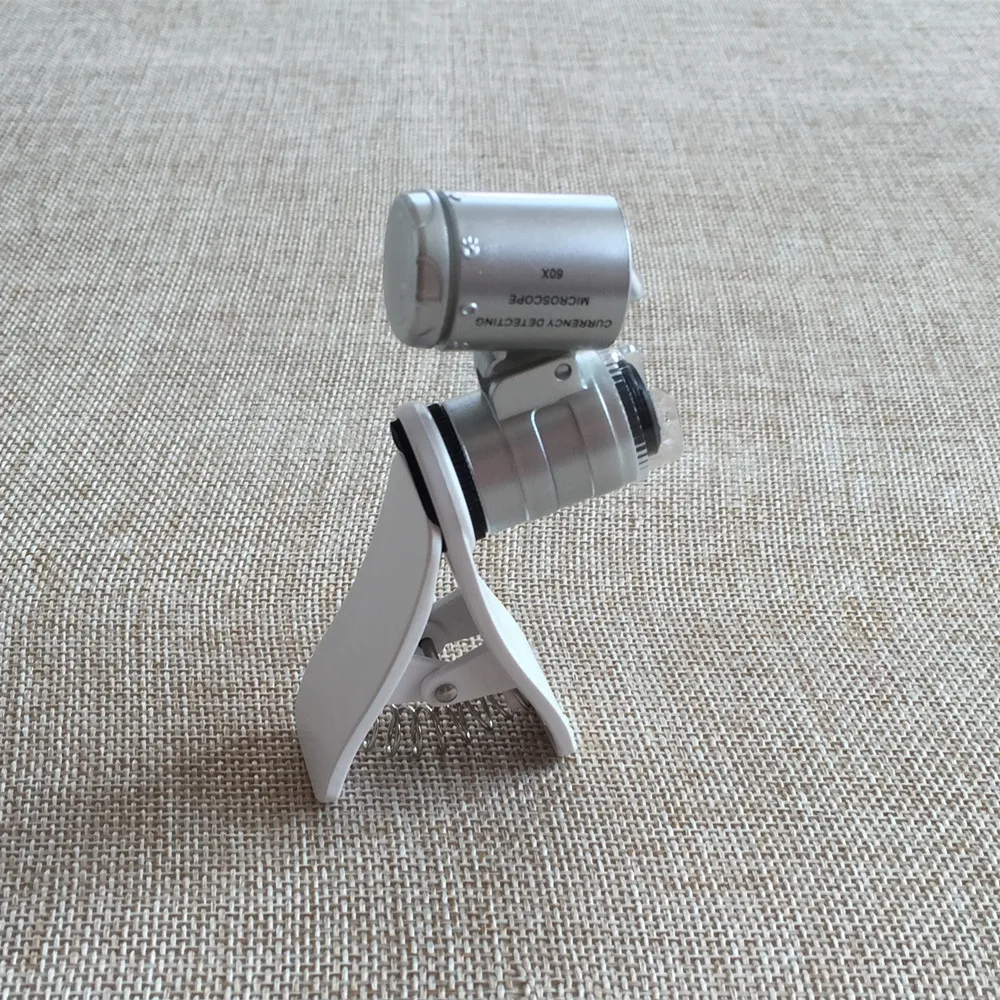 60X светодиодный микроскоп для мобильного телефона с клипсой | Инструменты