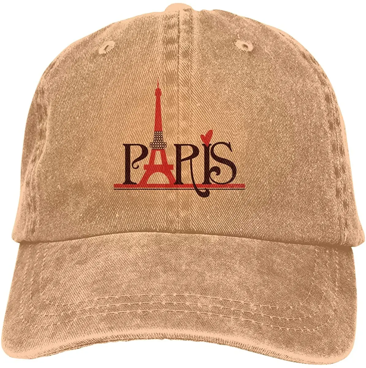 

I Love Paris Джинсовая Шляпа Регулируемая простая кепка бейсболка s