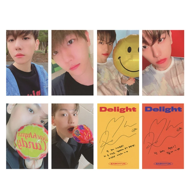 

KPOP EXO BAEKHYUN SOLO 2 восхитительный альбом LOMO карточки модная самодельная бумажная Фотокарточка автограф 6 шт./компл.