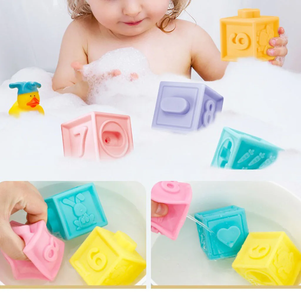 

Baby Grasping Toy Touch Stacking Sensory Balls Teethers Bath Puzzle Gifts