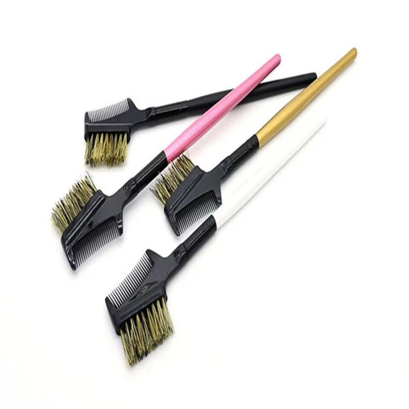 1 шт. щетка для наращивания ресниц и бровей металлическая расческа косметический