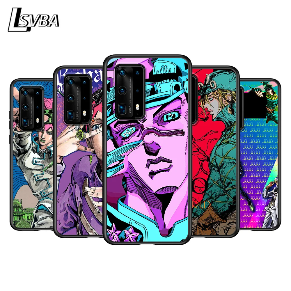 

JoJo bizarre adventure For Huawei P Smasrt 2018 2019 2020 2021 Smart S/Z Smart Plus Smart Pro Black Soft Cover Phone Case
