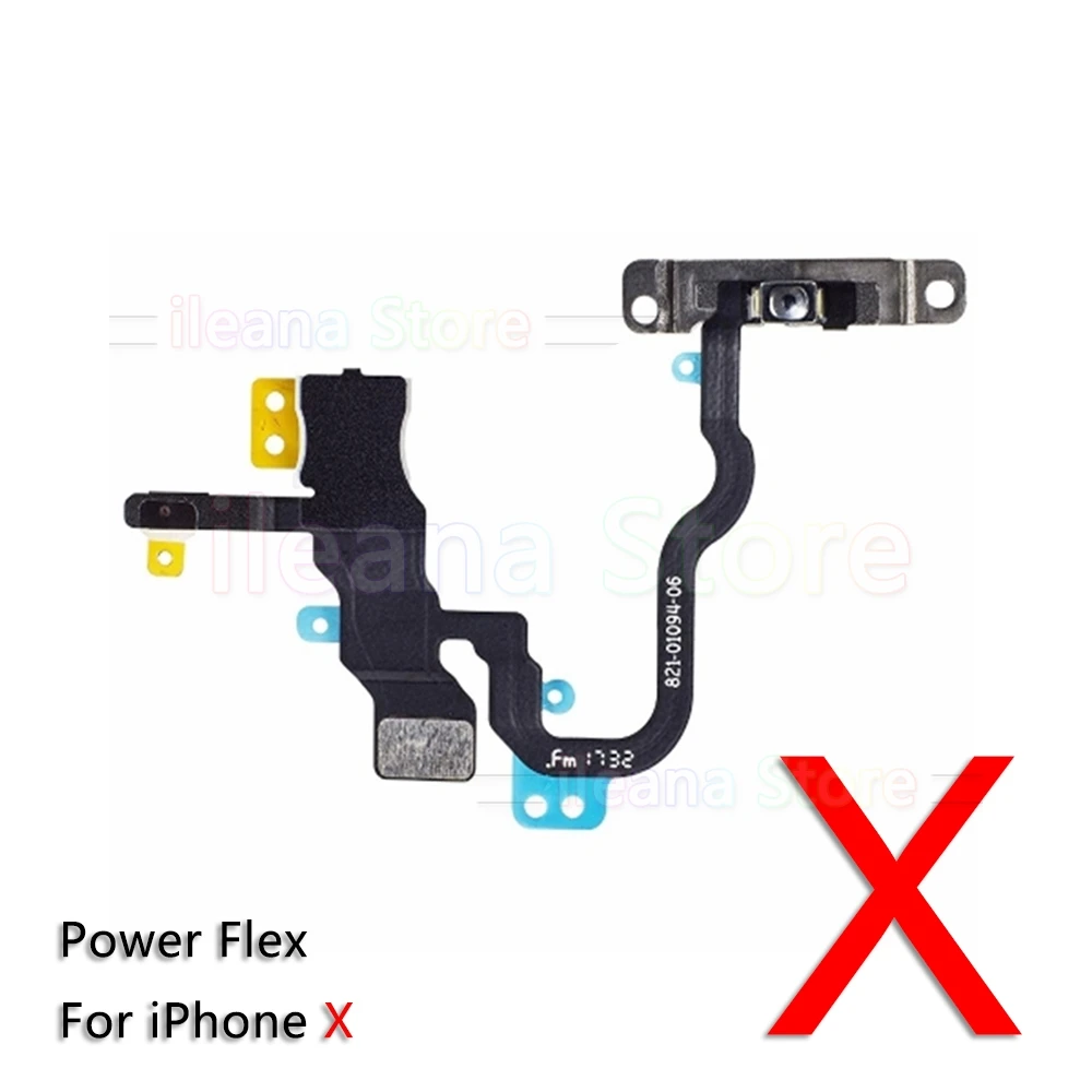Кнопка включения звука и гибкий кабель для iPhone 7 8 Plus X Xs Max XR с заменой