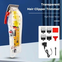 cestomen barber electric clipper 6500 prm power speed design quick charging trimmer with limit combs charging stand haircut tool