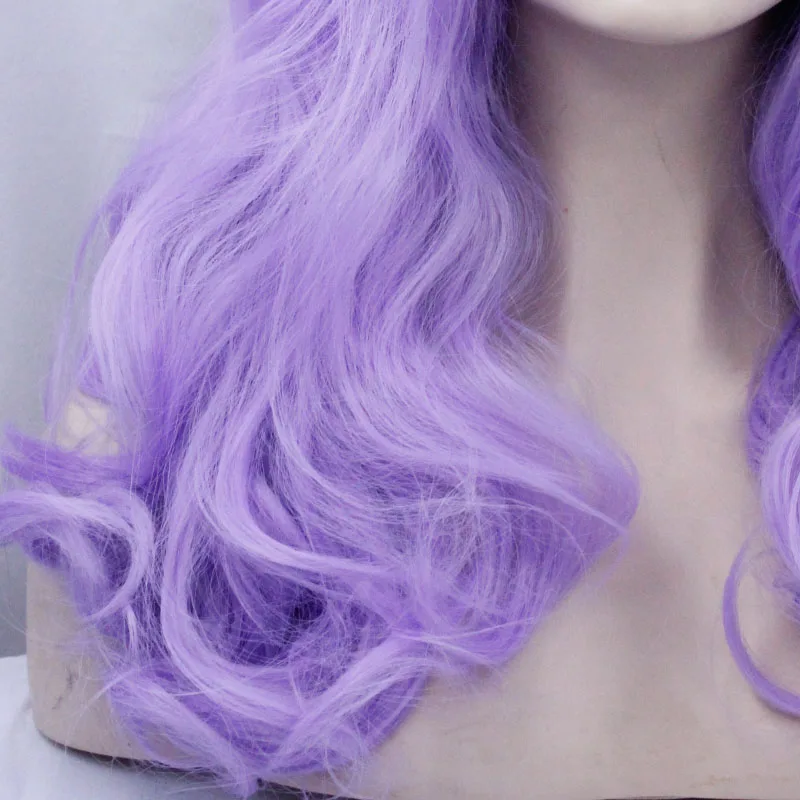 Эффектом деграде (переход от темного к фиолетовый Синтетические волосы на