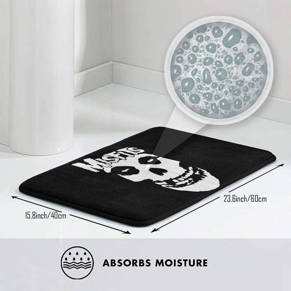 Классический ковер Misfits в западном стиле с черепом Fiend для мужчин и женщин новый