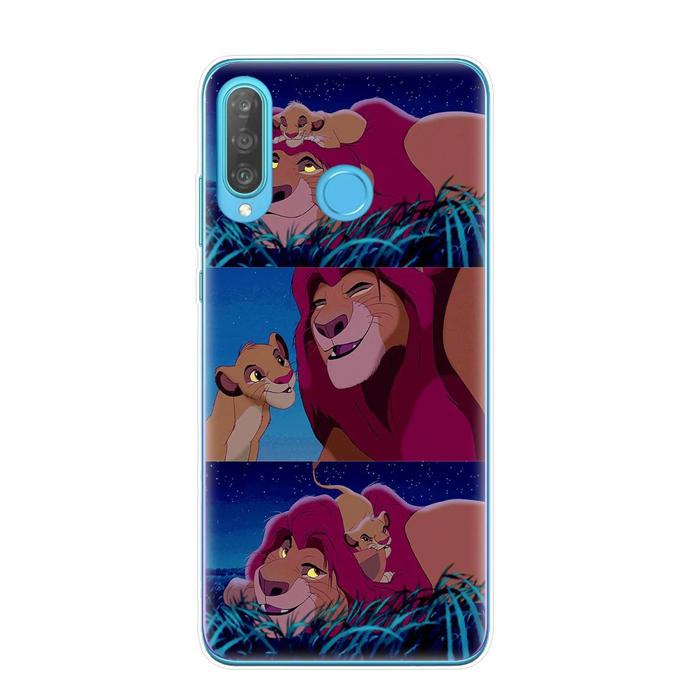 Cartoon Lion King nala simba timon Phone Cases for Huawei P30 P20 Mate 20 Lite Pro P8 P9 P10 Lite Cover Coque Etui fundas